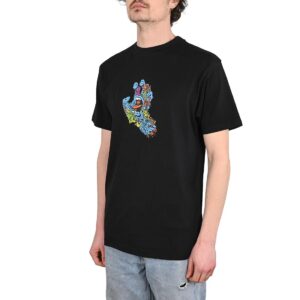 Santa Cruz Roskopp Screaming Five Front S/S T-Shirt - Black