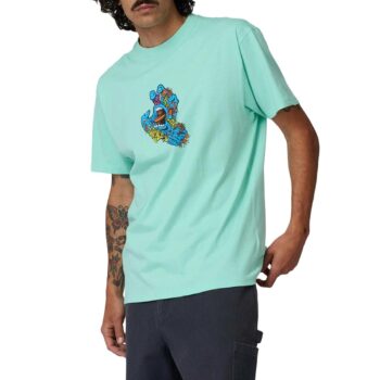 Santa Cruz Roskopp Screaming Five Front S/S T-Shirt - Mint