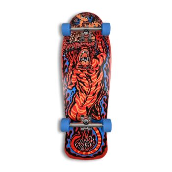 Santa Cruz Salba Tiger Cruiser 10.3 Complete Skateboard - Blue/Orange