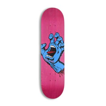 Santa Cruz Screaming Hand 7.8" Skateboard Deck - Pink