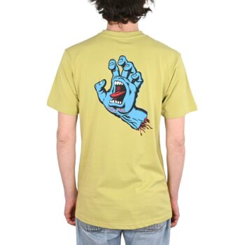 Santa Cruz Screaming Hand Chest S/S T-Shirt - Faded Khaki