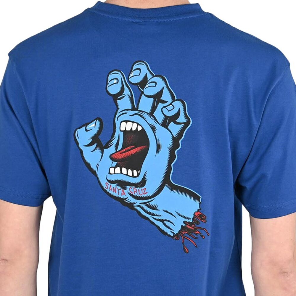 Santa Cruz Screaming Hand Chest S/S T-Shirt - Rich Navy