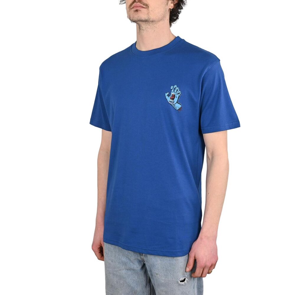 Santa Cruz Screaming Hand Chest S/S T-Shirt - Rich Navy