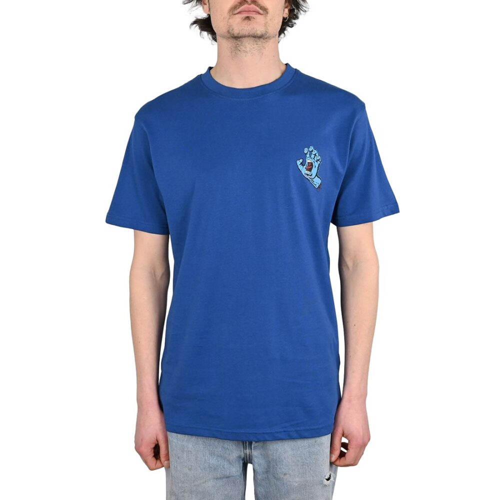 Santa Cruz Screaming Hand Chest S/S T-Shirt - Rich Navy