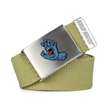 Santa Cruz Screaming Mini Hand Web Belt - Faded Khaki