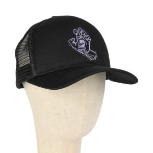 Santa Cruz Stamped Screaming Hand Mesh Back Cap - Black