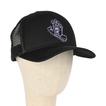 Santa Cruz Stamped Screaming Hand Mesh Back Cap - Black
