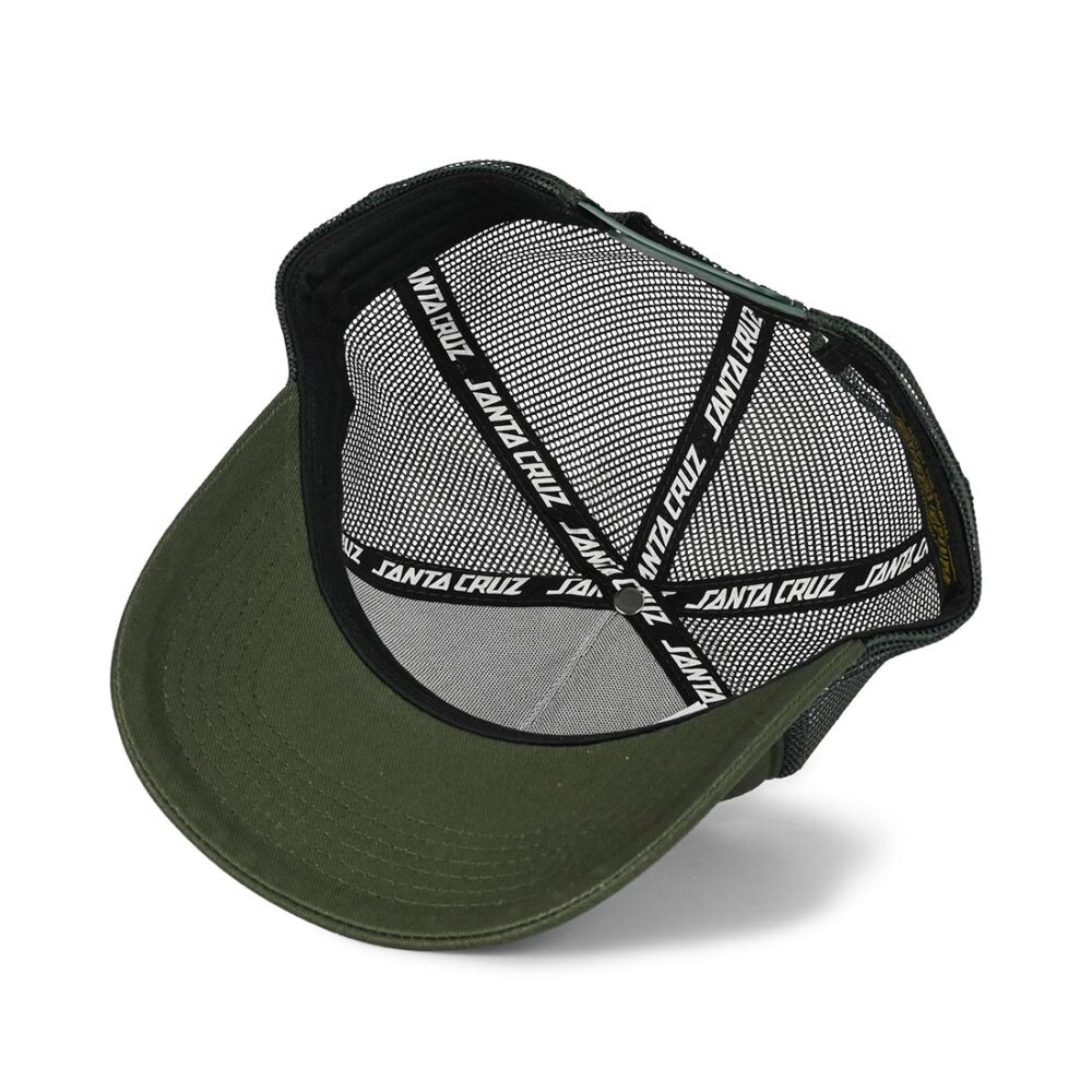 Santa Cruz Stamped Screaming Hand Mesh Back Cap - Kale