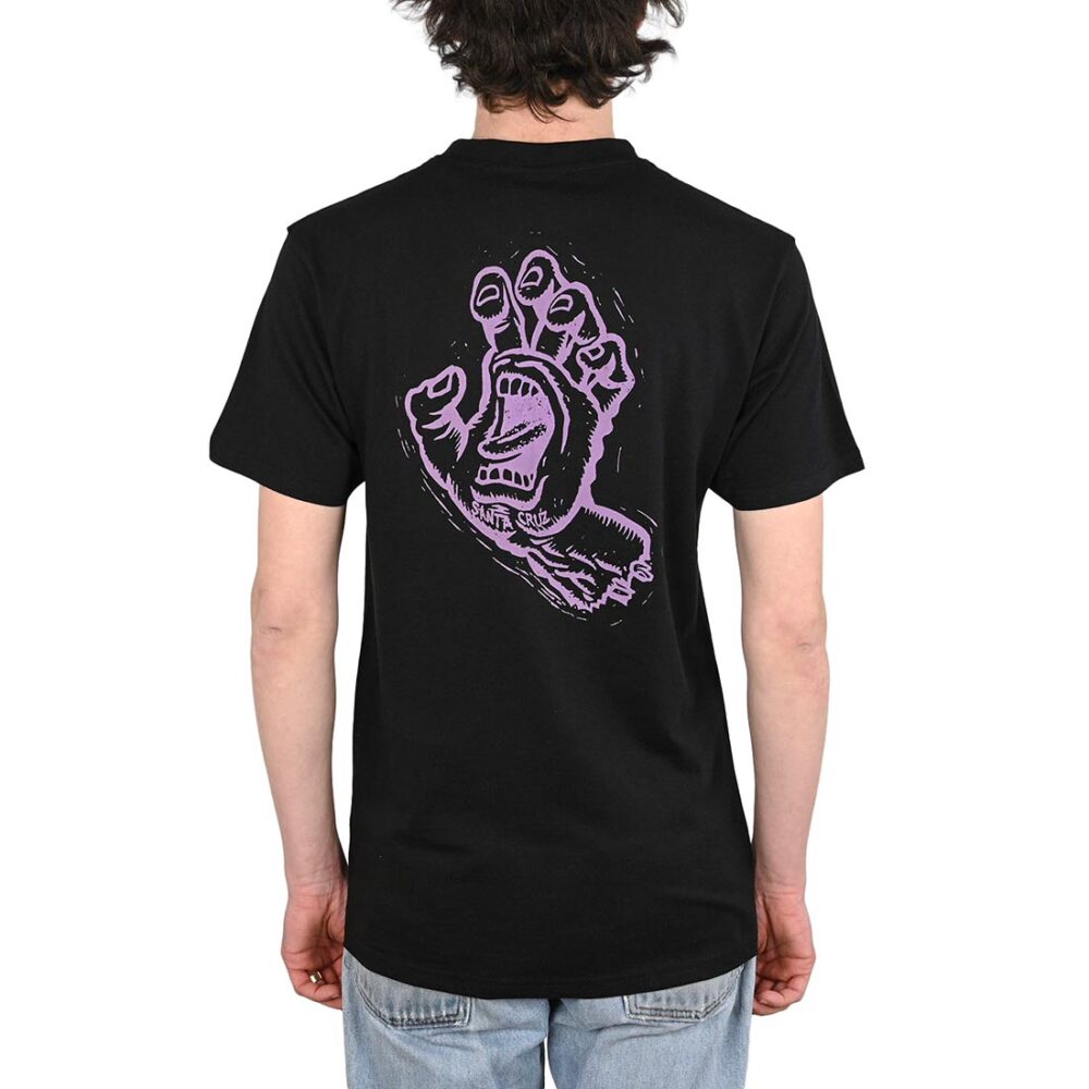 Santa Cruz Stamped Screaming Hand S/S T-Shirt - Black
