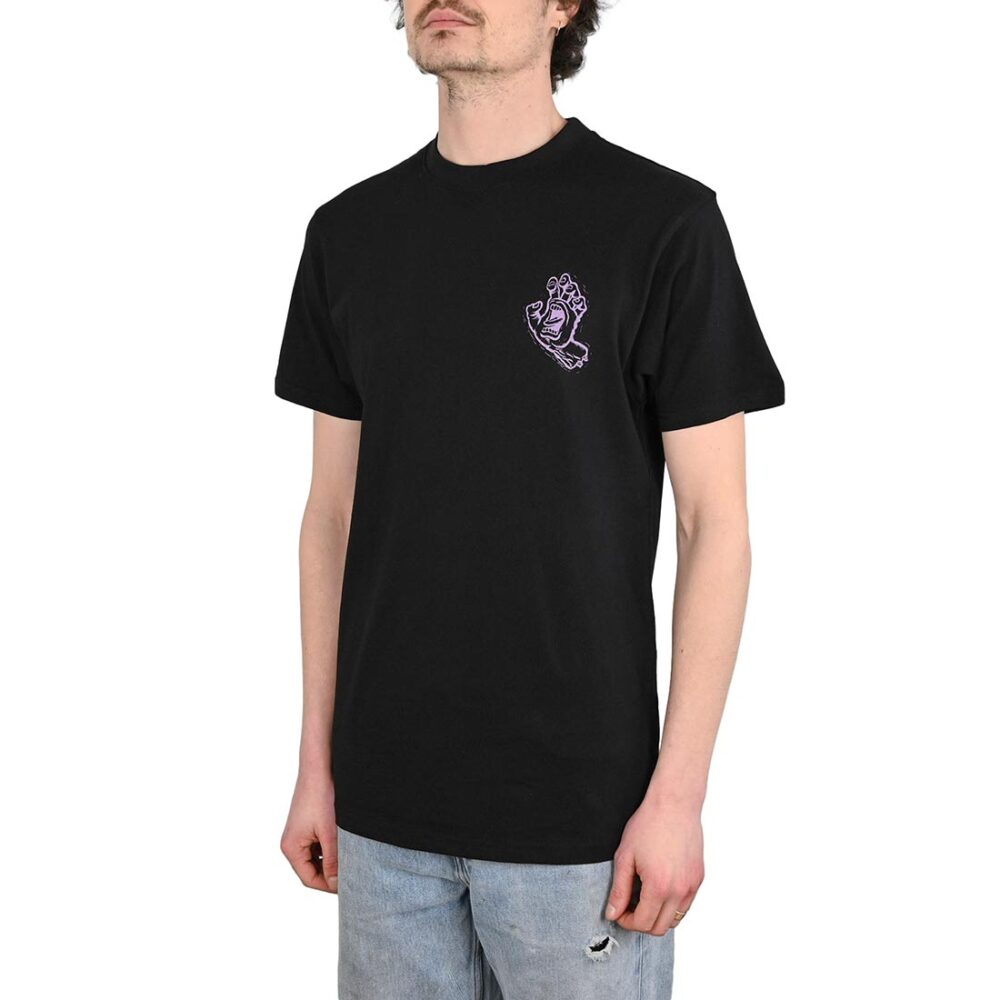 Santa Cruz Stamped Screaming Hand S/S T-Shirt - Black