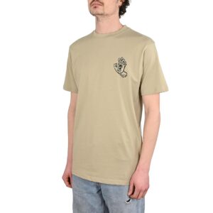 Santa Cruz Stamped Screaming Hand S/S T-Shirt - Stone Grey
