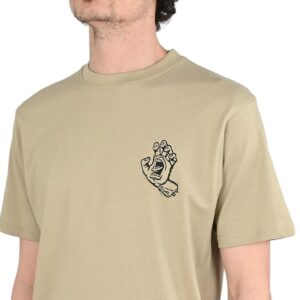 Santa Cruz Stamped Screaming Hand S/S T-Shirt - Stone Grey