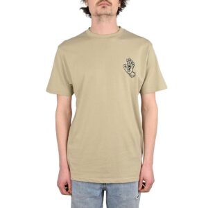 Santa Cruz Stamped Screaming Hand S/S T-Shirt - Stone Grey