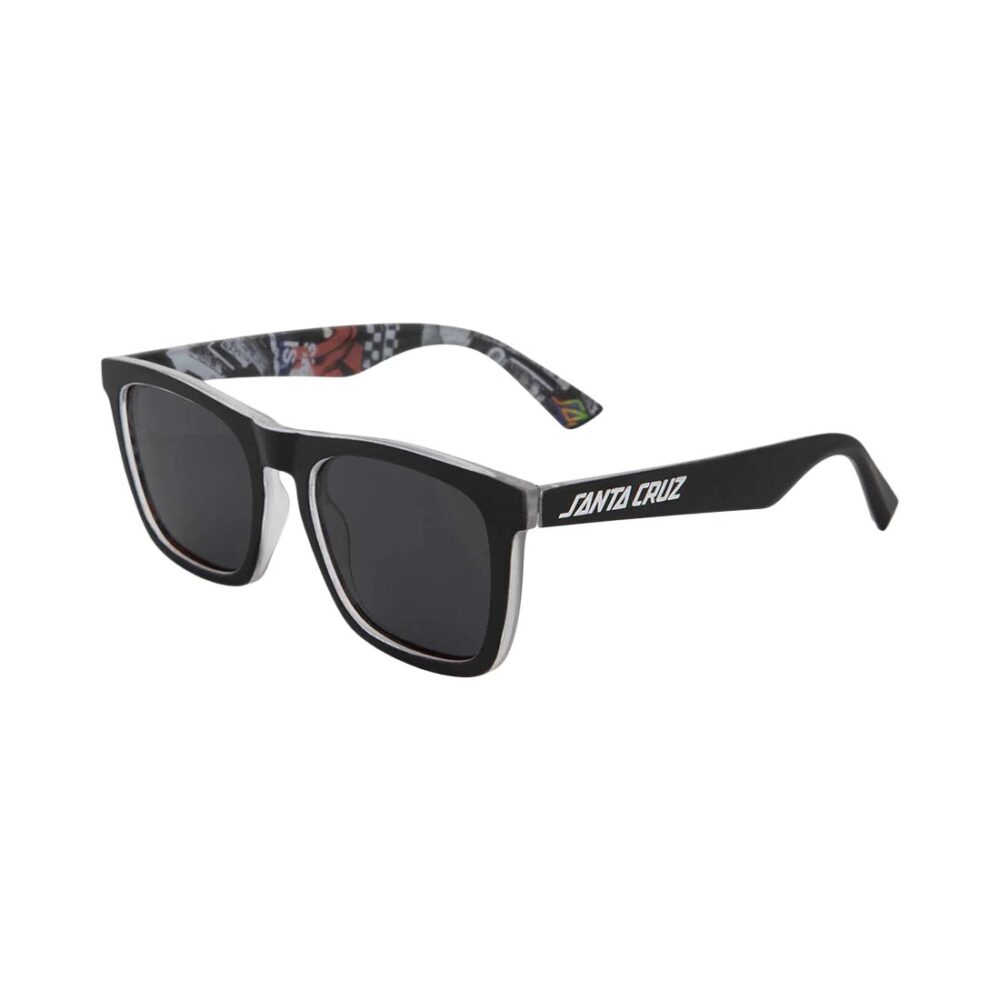 Santa Cruz Strip Sunglasses - Black Collage/Black