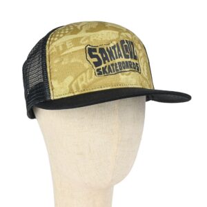 Santa Cruz Tonal Collage Mesh Back Cap - Faded Khaki/Rich Navy