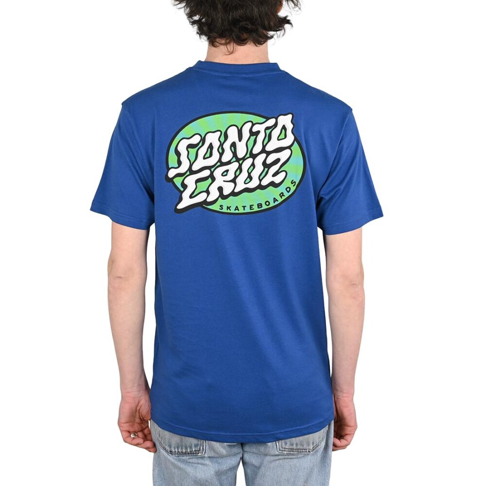 Santa Cruz Vertigo Dot S/S T-Shirt - Rich Navy