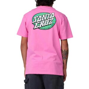 Santa Cruz Vertigo Dot S/S T-Shirt - Electric Pink