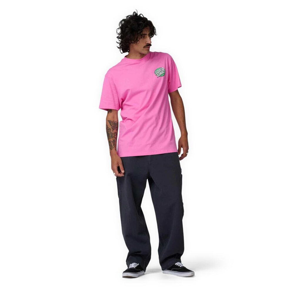 Santa Cruz Vertigo Dot S/S T-Shirt - Electric Pink