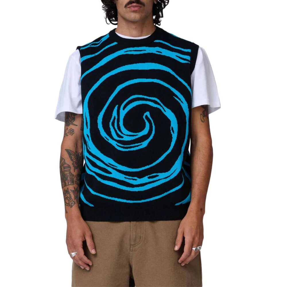 Santa Cruz Vortex Knitted Vest - Black