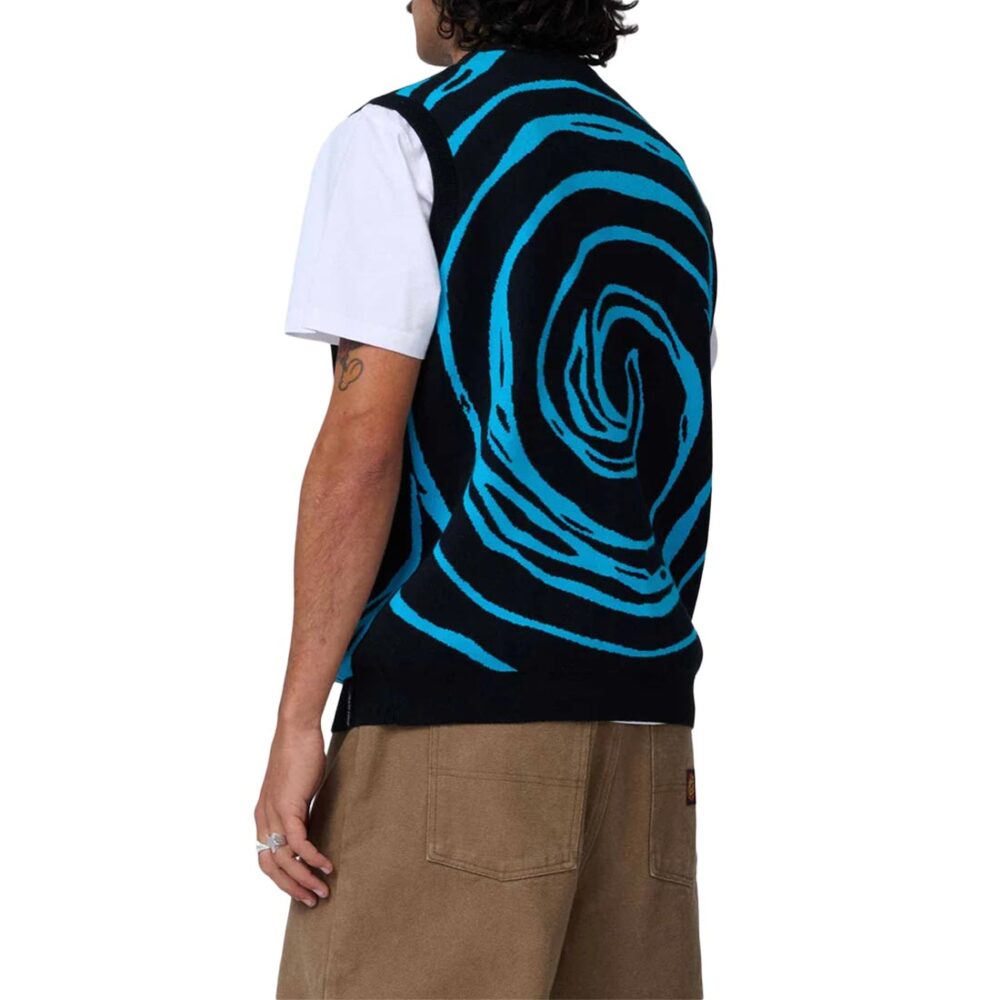 Santa Cruz Vortex Knitted Vest - Black