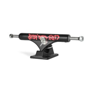 Slappy ST1 Hollow Inverted Curb Killer II 9" Skateboard Trucks (Pair) - Black