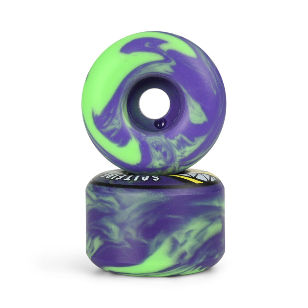 Spitfire Colours Formula Four Radial Full 99D 56mm Wheels - Neon Green/Purple