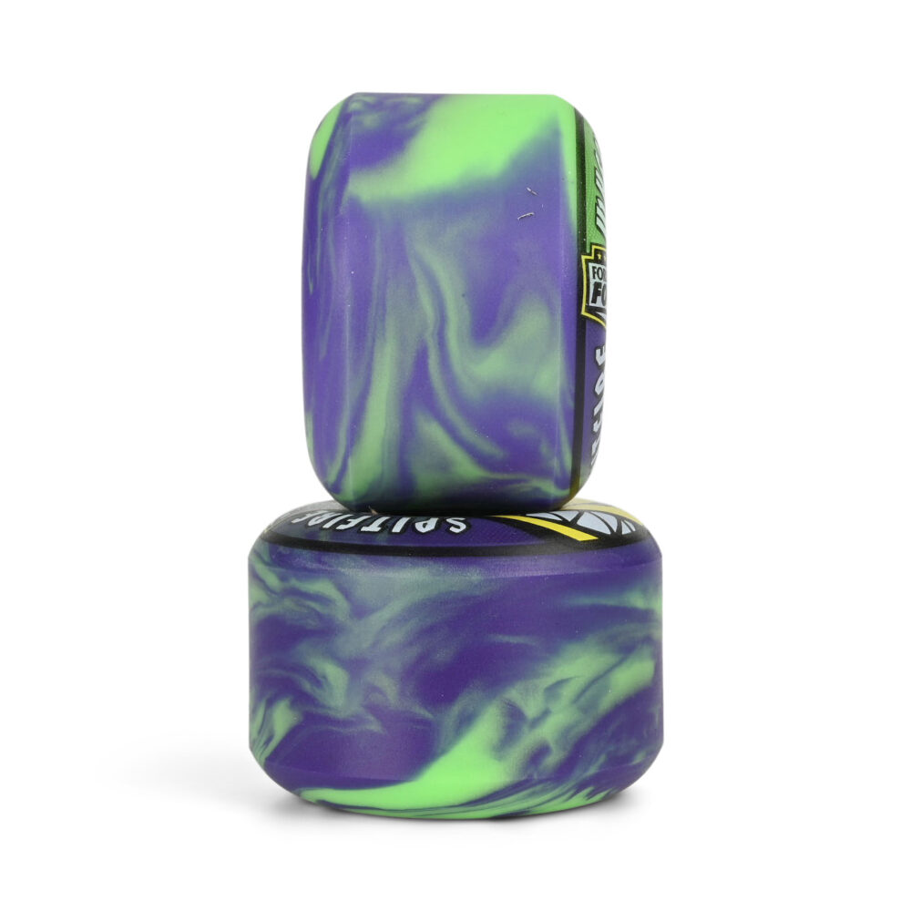 Spitfire Colours Formula Four Radial Full 99D 56mm Wheels - Neon Green/Purple