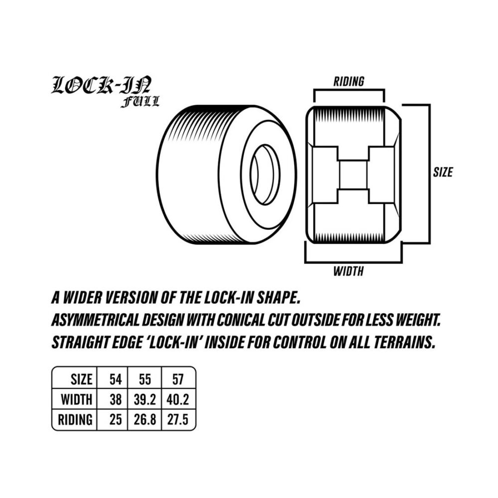 Spitfire Formula Four Lock-in Full 99D 54mm Wheels