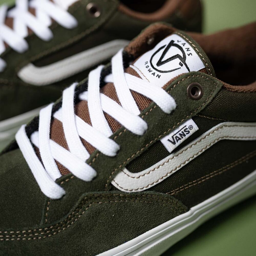 Vans Rowan Pro Skate Shoes - Green/Brown