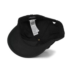Volcom Embossed Stone ADJ Snapback Cap - Black
