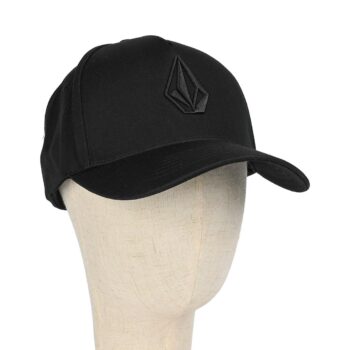 Volcom Embossed Stone ADJ Snapback Cap - Black