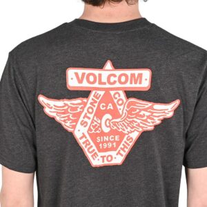 Volcom Free Wheel S/S T-Shirt - Heather Black