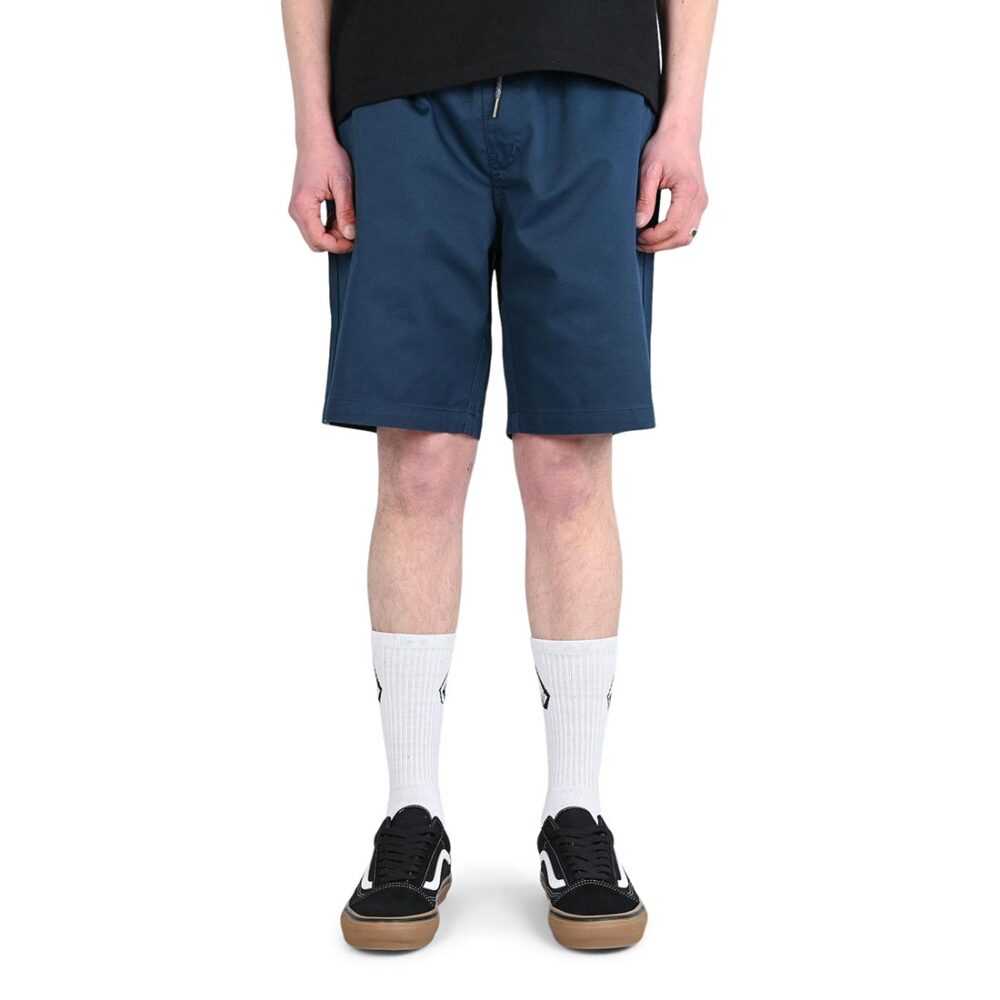 Volcom Frickin Elasticated Waist 19" Shorts - Dust Bowl Indigo