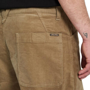 Volcom Kraftsman Loose Cord Pants - Dark Khaki