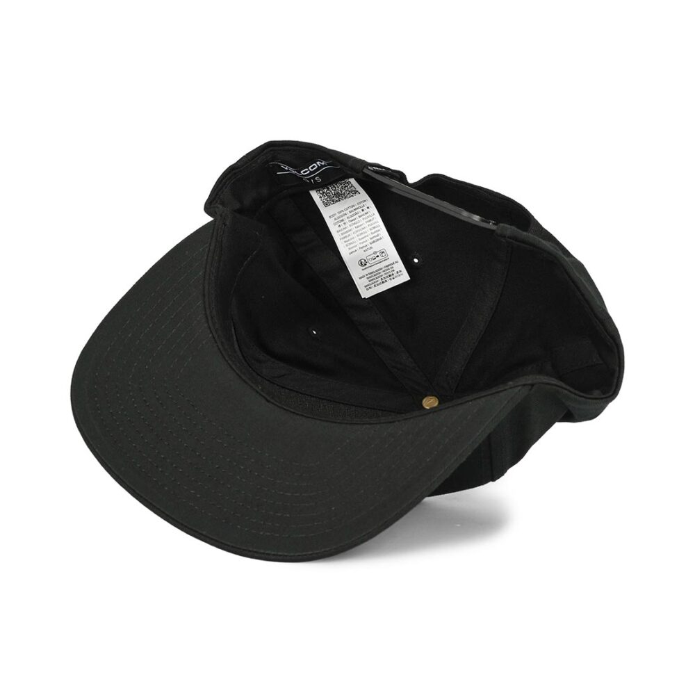 Volcom Quarter Twill Snapback Cap - Black
