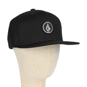 Volcom Quarter Twill Snapback Cap - Black