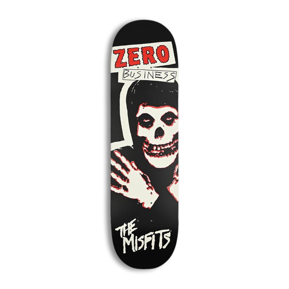 Zero x Misfits Business Skateboard Deck - Glow in the Dark
