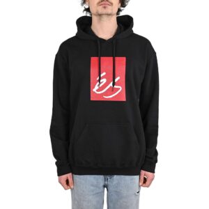 eS Main Block Pullover Hoodie - Black