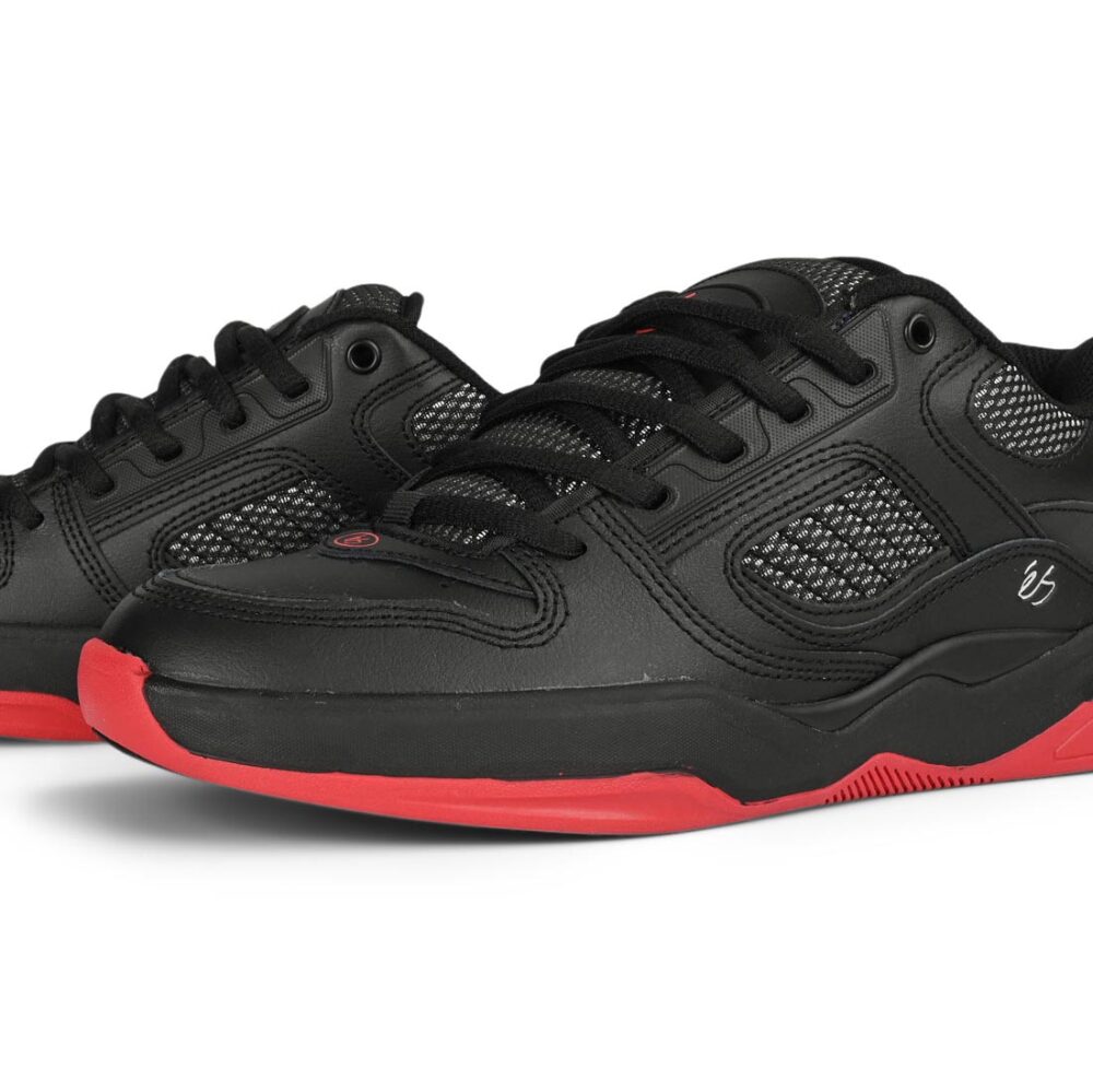 éS TJ Rogers Skate Shoes - Black/Red