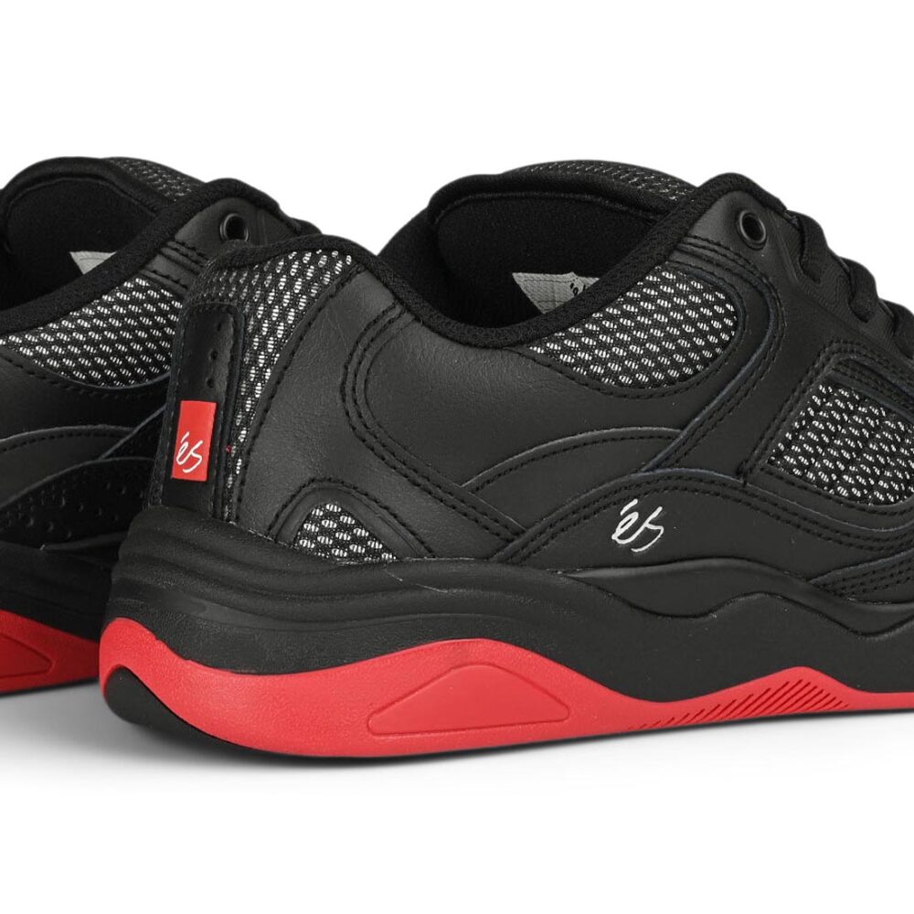 éS TJ Rogers Skate Shoes - Black/Red