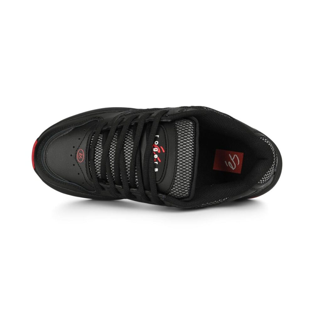 éS TJ Rogers Skate Shoes - Black/Red