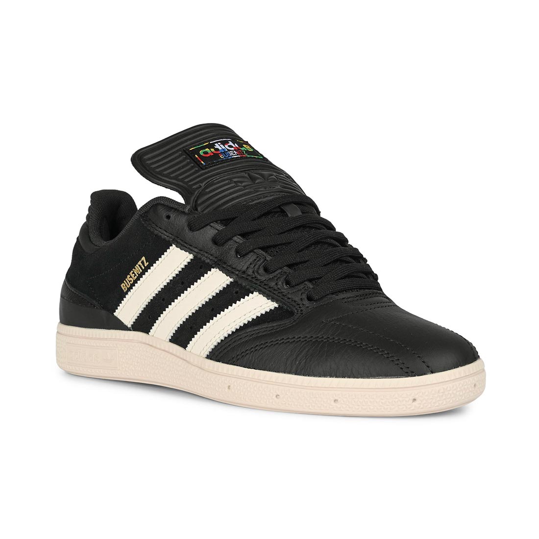 Adidas Busenitz Skate Shoes - Core Black/Chalk White/Gold - Mens 8.5 UK - Leather