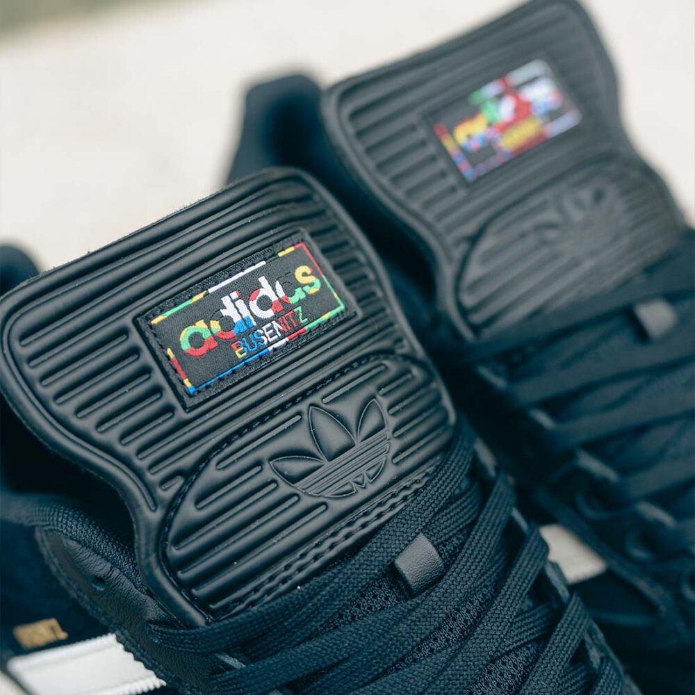 Adidas Busenitz Skate Shoes - Core Black/Chalk White/Gold