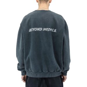 Beyond Medals Distressed Logo Crew Sweater - Black