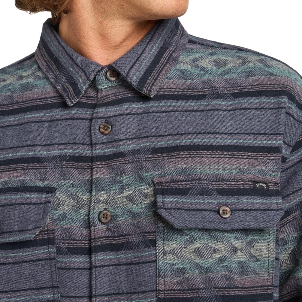 Billabong Offshore Flannel Shirt - Ombre Blue