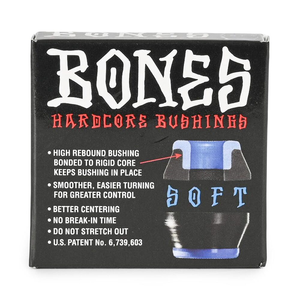 Bones Hardcore Soft Skateboard Truck Bushings - Black Pack