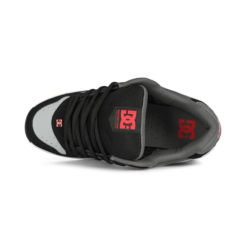 DC AT-2 Skate Shoes - Black/Grey/Red