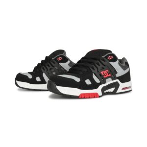 DC AT-2 Skate Shoes - Black/Grey/Red