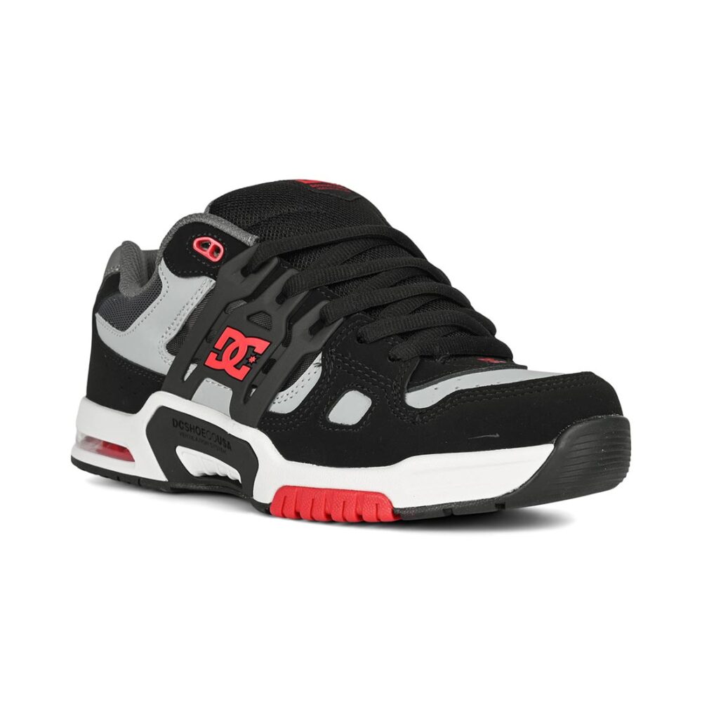 DC AT-2 Skate Shoes - Black/Grey/Red