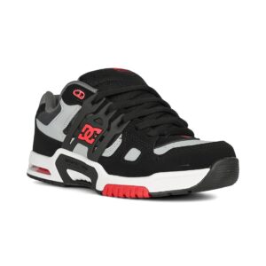 DC AT-2 Skate Shoes - Black/Grey/Red